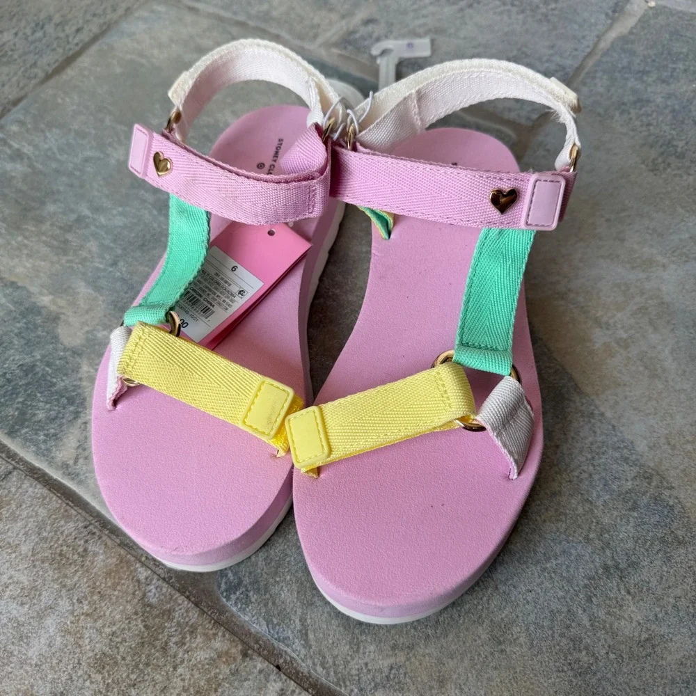 NWT‎ Stoney Clover x Target Colorblock Platform Sandals Size 6 Pastel Y2K Vibes